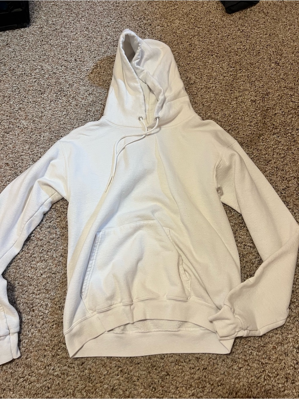 Hanes Cream Men's Pullover Hoodie
